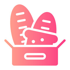 bread gradient icon