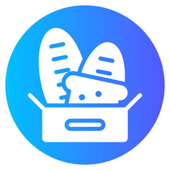 bread gradient icon