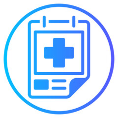 Obraz premium poster gradient icon