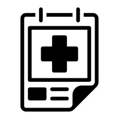 Obraz premium poster glyph icon