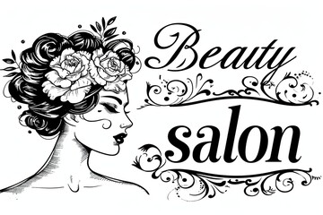 Beauty salon Logo With The Inscription "beauty salon "