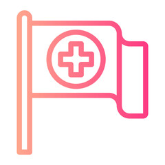 Obraz premium flag gradient icon
