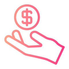 money gradient icon