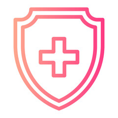 Obraz premium security gradient icon