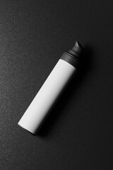 Black Plastic Pump Bottle Mockup