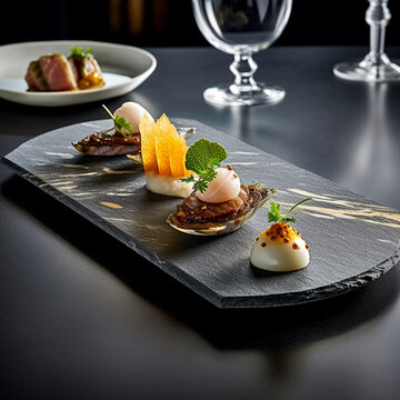 menu 3 &eacute;toiles dans un restaurant gastronomique
