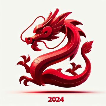 chinese zodiac year of the dragon, chinese new year, chinese new year 2024, logo iconic dragon, circel logo dragon, red dragon logo, wood dragon chinese new year 2024