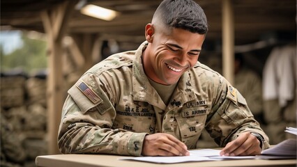 man reading a letter