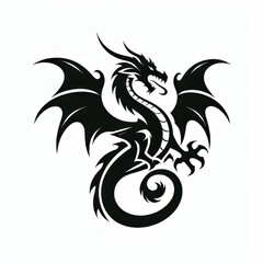 dragon tattoo design, dragon tattoo vector, icon dragon, dragon cutting laser, siluet dragon