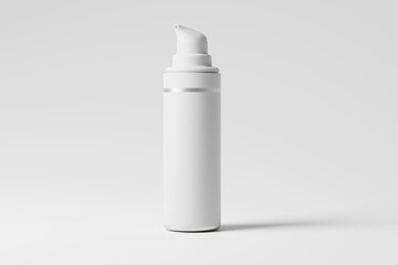 Tall Airless Pump Bottle Mockup
