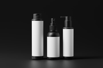 Minimal Design Cosmetic Bottle Mockup Set