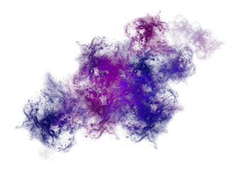 Deep Purple and Deep Blue Gradient Galaxy Transparent Graphic Background