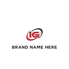 IG logo. I G design. White IG letter. IG, I G letter logo design. Initial letter IG linked circle uppercase monogram logo. I G letter logo vector design.	
