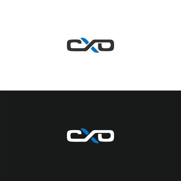 CXO logo. C X O design. White CXO letter. CXO, C X O letter logo design. Initial letter CXO linked circle uppercase monogram logo. C X O letter logo vector design.	
