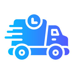 delivery truck Gradient icon