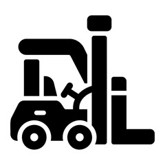 forklift Solid icon