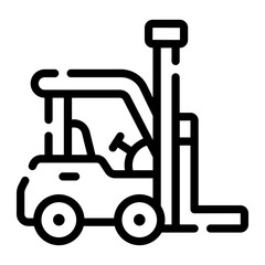 forklift Line Icon