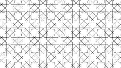 Fototapeta premium Abstract Geometric Seamless Fabric, Textile Pattern Background 