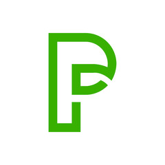 Fototapeta premium Monogram P design vector logo. Monogram initial letter mark P logo design. Monogram design vector logo. Monogram initial letter mark P logo design. Simple P monogram. Monogram P design logo