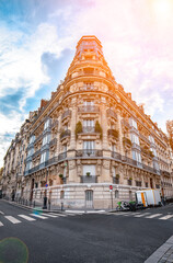 Beautiful and historic architecture on Paris street