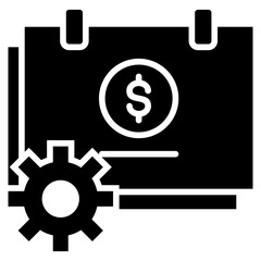 Savings Plan Glyph Icon
