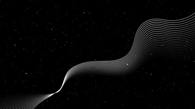 abstract minimal line background for futuristic technology concept. Seamless loop