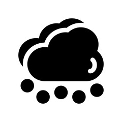 clouds glyph icon