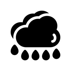 clouds glyph icon
