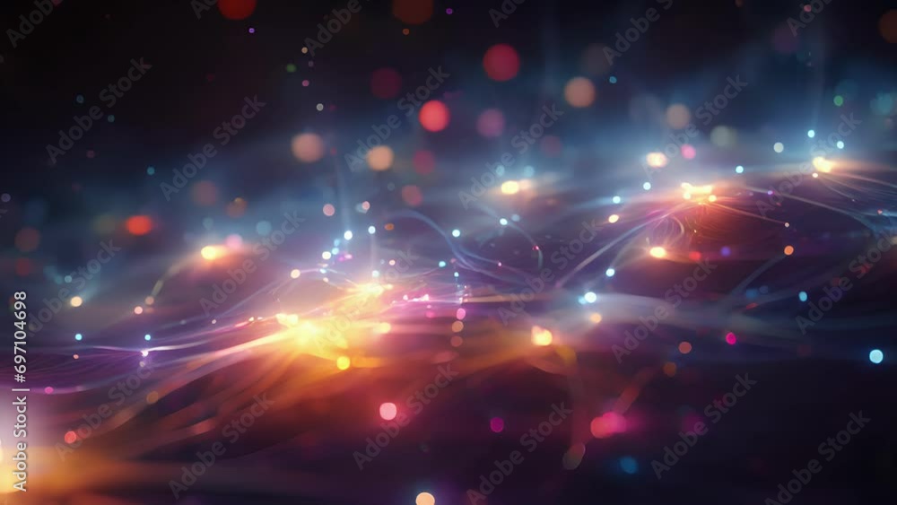 Poster an abstract representation of the quantum state space, with reinforcement learning policies as guidi