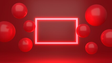 Red Frame Background