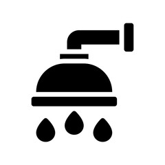 shower glyph icon