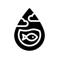 water glyph icon