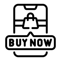 online shopping Line Icon