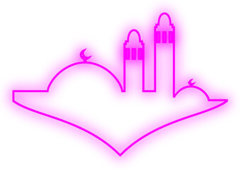 Islamic Neon Mosque