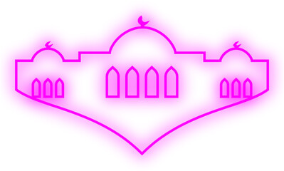 Islamic Neon Mosque