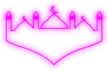 Islamic Neon Mosque