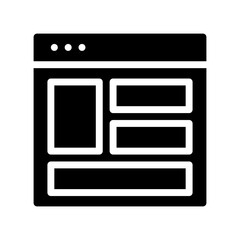 layout glyph icon