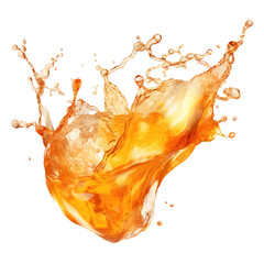 Refreshing cola drink with fizzy bubbles, featuring a lively splash on a clear background, perfect for summer refreshment, food and drink background
