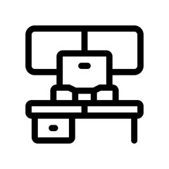 workspace line icon