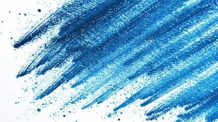 Hand-drawn sketch with line hatching, featuring a blue felt-tip pen or marker texture for an artistic grunge effect on a white background. - obrazy, fototapety, plakaty