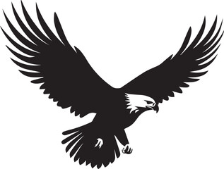 Eagle silhouette vector