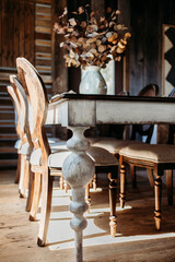 old table, furniture, antique, interior design, wood table, simple, wood, chairs, rattan, old...