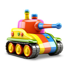  Kids Tank Toy  ,  isolated  on transparent background 