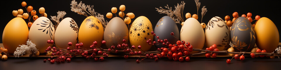 1:4 or 4:1 Eggs and bunnies mark the arrival of Easter, commemorating the resurrection of Jesus and...