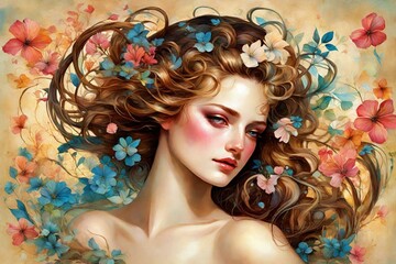 woman with hairstyle