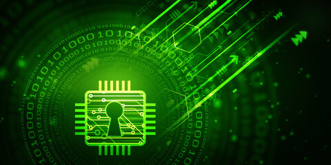 2d illustration technology cyber security