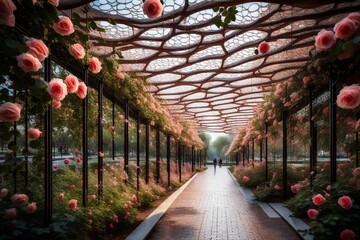 flower bed in the park