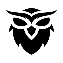 Owl Head Vector Logo Design Template