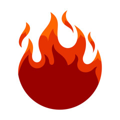 Fire Vector Logo Design Template