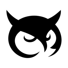 Owl Head Vector Logo Design Template
